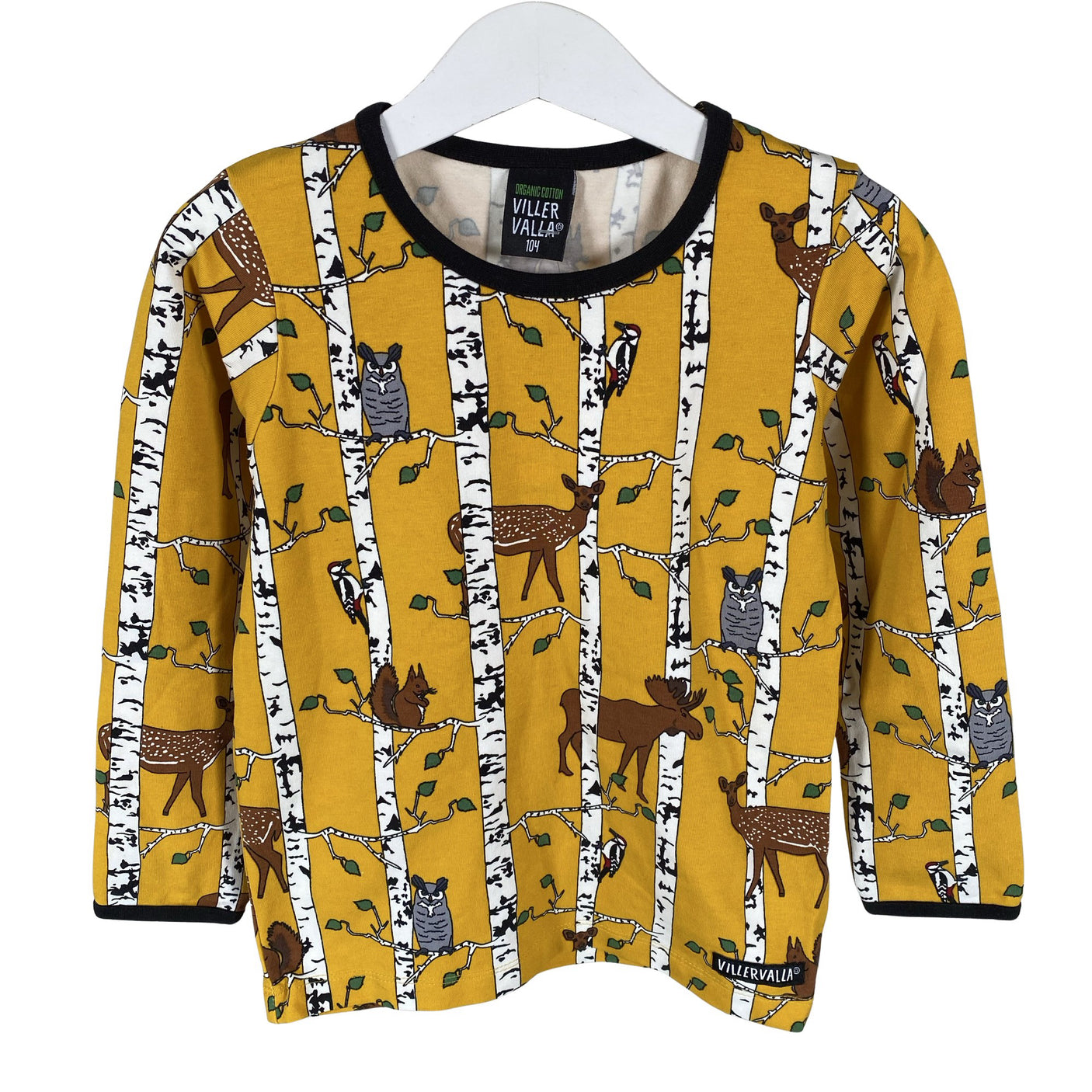 Unisex Villervalla - Trikotaažist pluus, suurus 98 - 104 - Kollane (1)