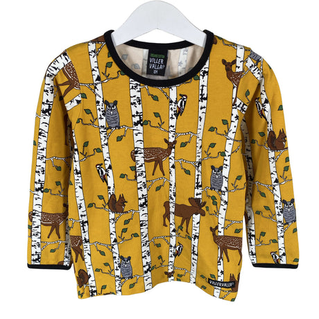 Unisex Villervalla - Trikotaažist pluus, suurus 98 - 104 - Kollane ()