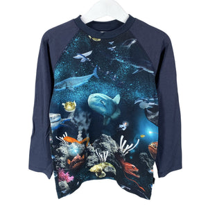 Unisex Molo Kids - Trikotaažist pluus, suurus 110 - 116 - Sinine (1)