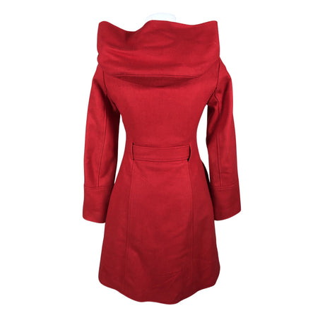 Unisex Naf Naf - Villane mantel, suurus 34 - Punane (2)