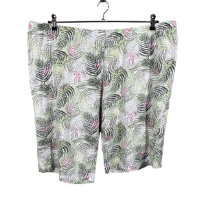 Unisex Ulla Popken - Trikotaažist lühikesed püksid, suurus 54 - Valge (1)