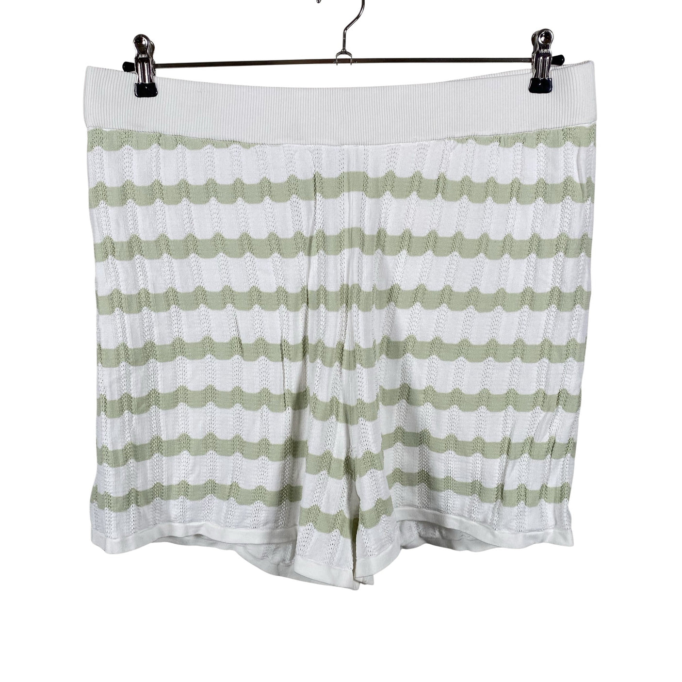 Unisex By Malina - Trikotaažist lühikesed püksid, suurus 42 - Valge (1)