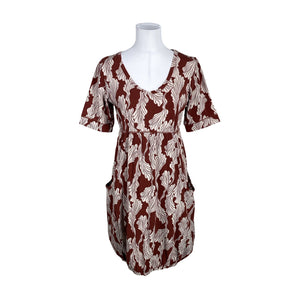 Unisex House of Lola - Trikotaažist kleit, suurus 40 - Pruun (1)