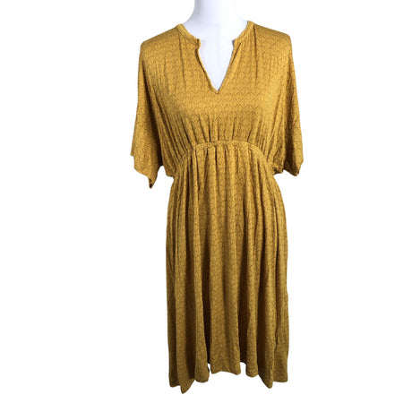 Unisex House of Lola - Trikotaažist kleit, suurus 40 - Kollane ()