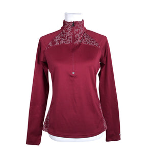 Unisex Soc - Fliispluus, suurus 36 - Veinipunane (1)