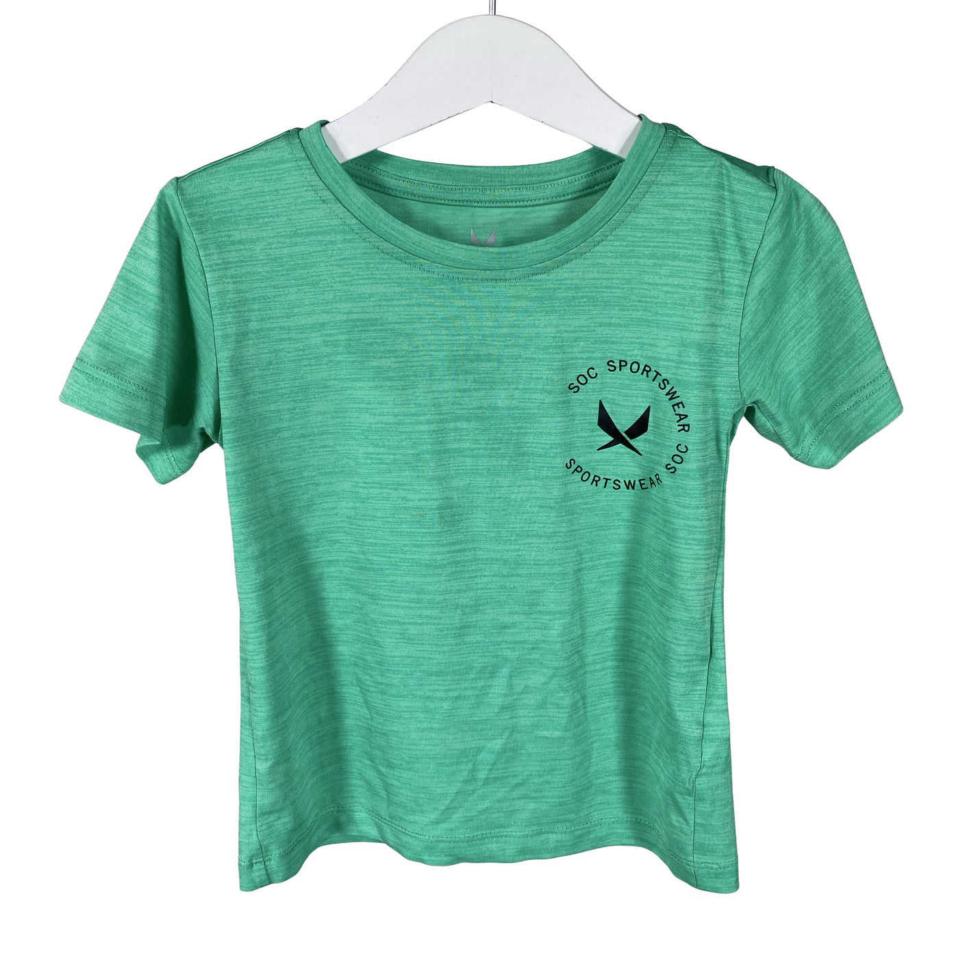 Unisex Soc - Spordisärk, lühikesed käised, suurus 98 - 104 - Roheline (1)