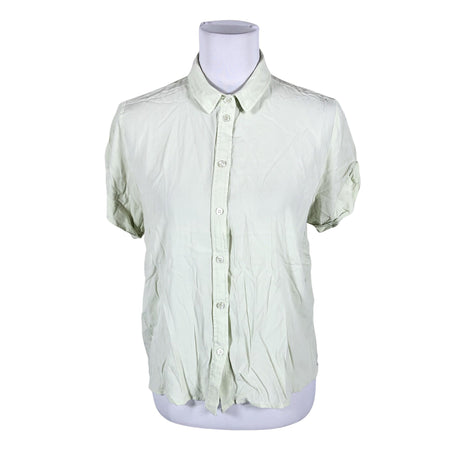 Unisex Samsoe&Samsoe - Lühikeste käistega pluus, suurus 40 - Roheline (2)