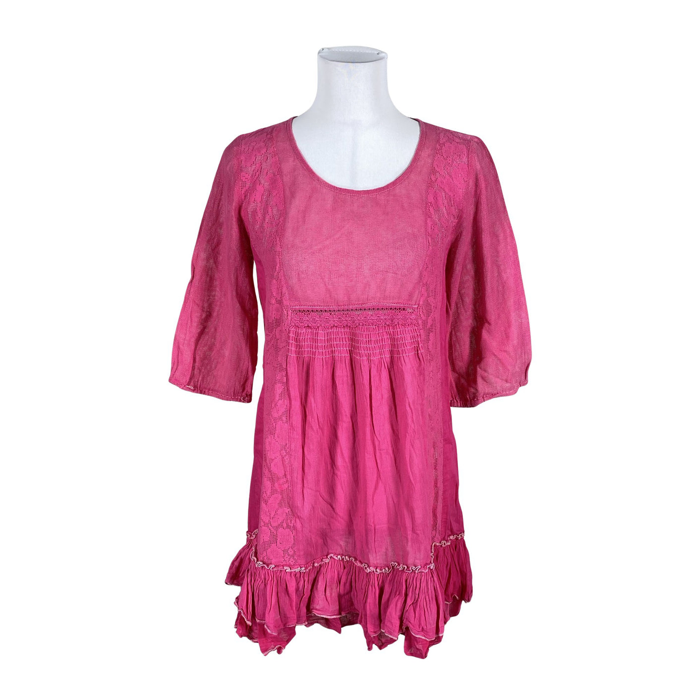 Unisex Cream - Mitteveniv tuunika, suurus 38 - Roosa (1)