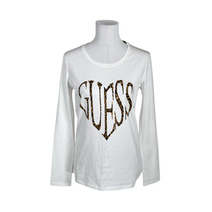 Unisex Guess - Trikotaažist pluus, suurus 38 - Valge (1)