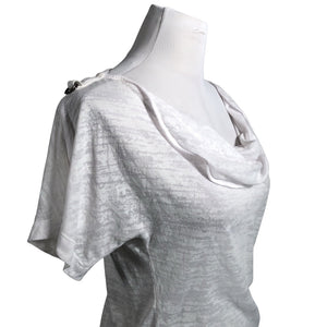 Unisex Armani Exchange - Trikotaažist tuunika, suurus 38 - Valge (2)