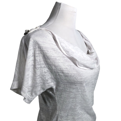 Unisex Armani Exchange - Trikotaažist tuunika, suurus 38 - Valge (2)
