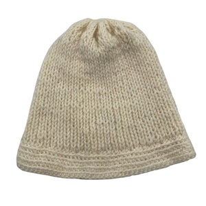 Unisex Handmade - Talvemüts, suurus 54 - 56 cm - Looduslik valge (1)