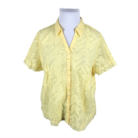 Unisex Gerry Weber - Lühikeste käistega pluus, suurus 50 - Kollane ()