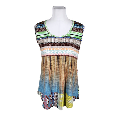 Unisex Bohéme - Trikotaažist topp, suurus 38 - Pruun (2)