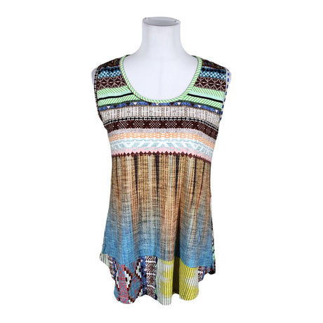 Unisex Bohéme - Trikotaažist topp, suurus 38 - Pruun ()