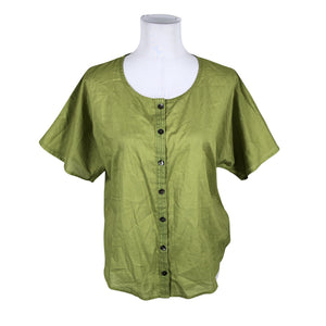 Unisex Gudrun Sjöden - Lühikeste käistega pluus, suurus 40 - Roheline (1)