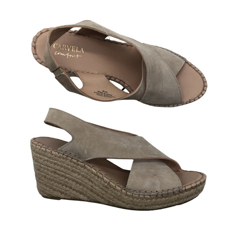 Unisex Carvela - Kiilkontsaga rihmikud, suurus 38 - Beige (2)