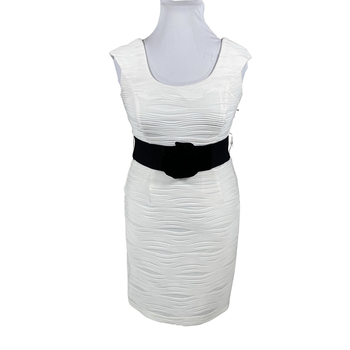 Unisex Joseph Ribkoff - Trikotaažist kleit, suurus 38 - Valge (1)
