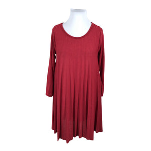 Unisex Marta - Kootud kleit, suurus 42 - Punane (1)