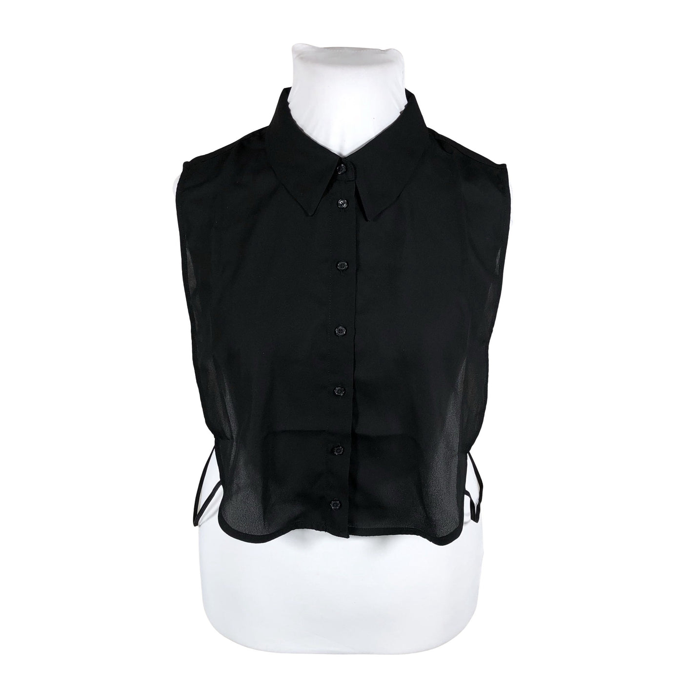 Unisex Zizzi - Lühikeste käistega pluus, suurus 50 - Must (1)