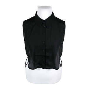 Unisex Zizzi - Lühikeste käistega pluus, suurus 50 - Must (1)