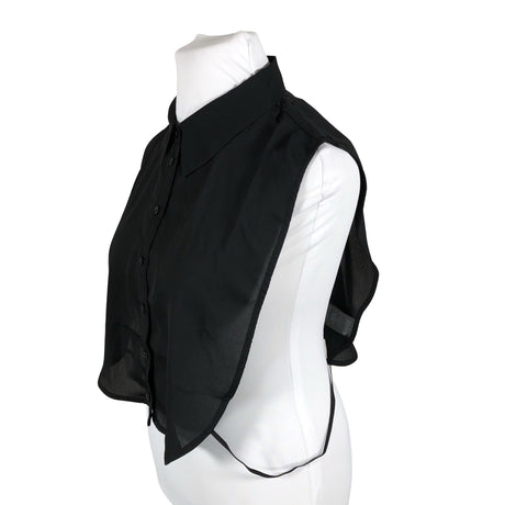 Unisex Zizzi - Lühikeste käistega pluus, suurus 50 - Must (2)