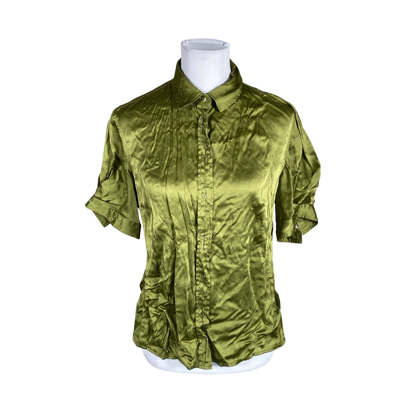 Unisex Hugo Boss - Lühikeste käistega pluus, suurus 40 - Roheline (1)