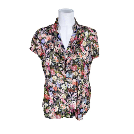 Unisex Taifun - Lühikeste käistega pluus, suurus 40 - Must ()