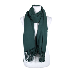Unisex Cashmere - Õhuke sall, suurus Midi - Roheline (1)