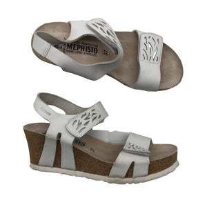 Unisex Mephisto - Kiilkontsaga rihmikud, suurus 37 - Valge (1)