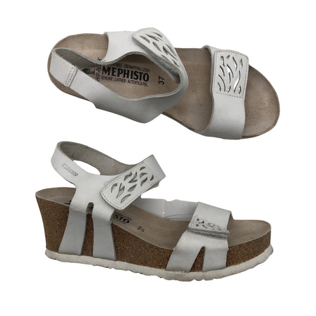 Unisex Mephisto - Kiilkontsaga rihmikud, suurus 37 - Valge ()