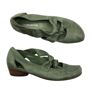 Unisex Tamaris - Kontsakingad, suurus 38 - Roheline (1)