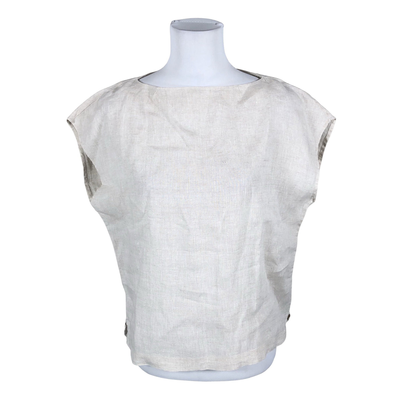 Unisex Boomerang - Lühikeste käistega pluus, suurus 38 - Beige (1)