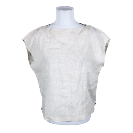 Unisex Boomerang - Lühikeste käistega pluus, suurus 38 - Beige (2)