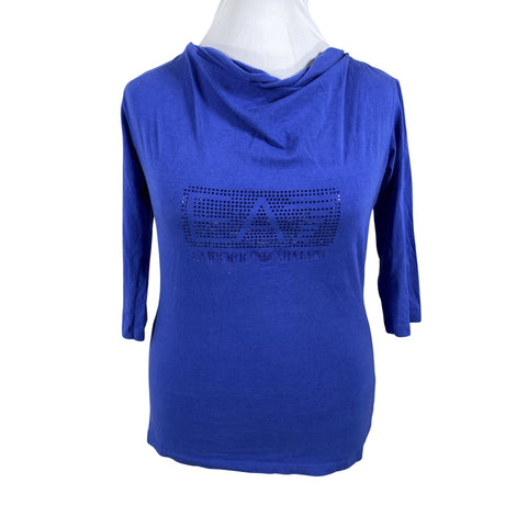 Unisex EA7 Emporio Armani - Trikotaažist pluus, suurus 42 - Sinine ()