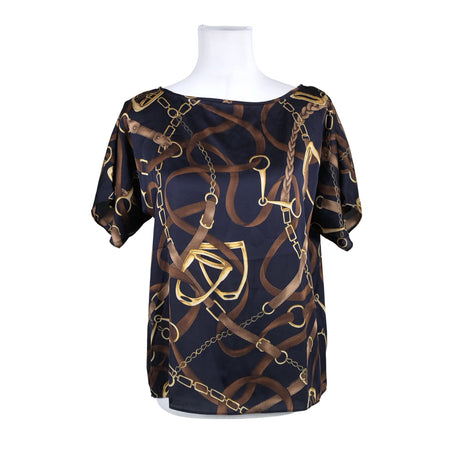 Unisex Lauren Ralph Lauren - Lühikeste käistega pluus, suurus 38 - Sinine ()