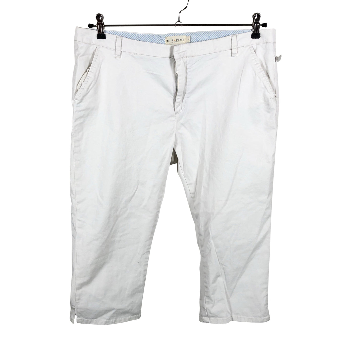 Unisex Holly & Whyte by Lindex - Mittevenivad poolpikad püksid, suurus 46 - Looduslik valge (1)