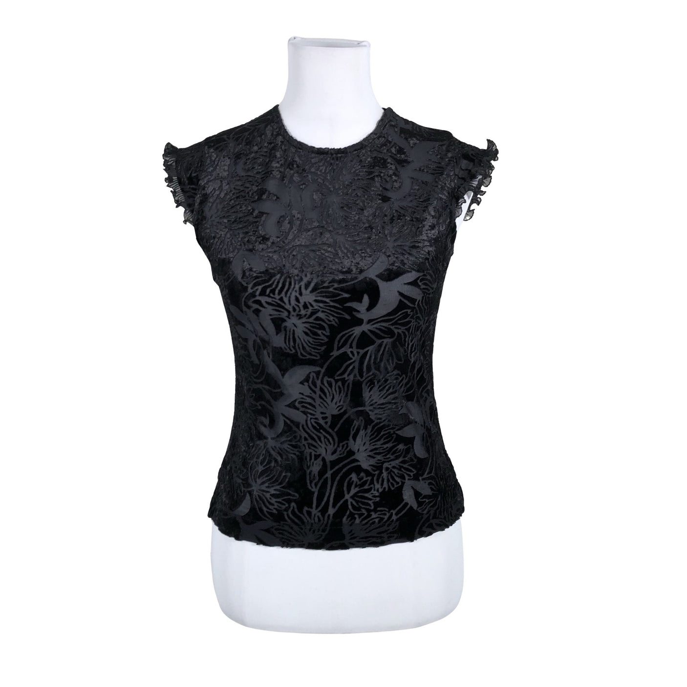 Unisex InWear - Lühikeste käistega pluus, suurus 36 - Must (1)