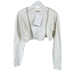 Unisex Kinderit - Kootud boolero, suurus 146 - 152 - Looduslik valge (1)