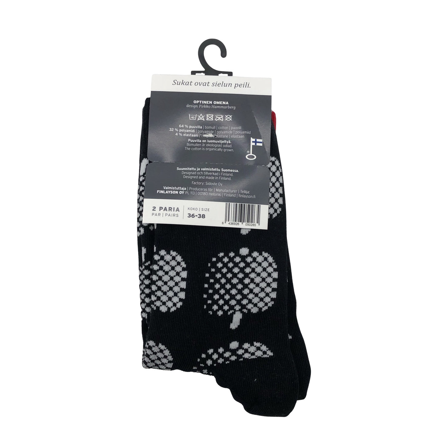 Unisex Finlayson - Sokid, suurus 37 - Punane (4)