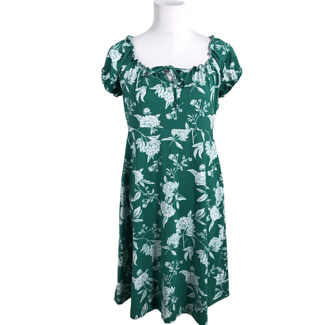 Unisex Happy Holly - Trikotaažist kleit, suurus 40 - Roheline ()