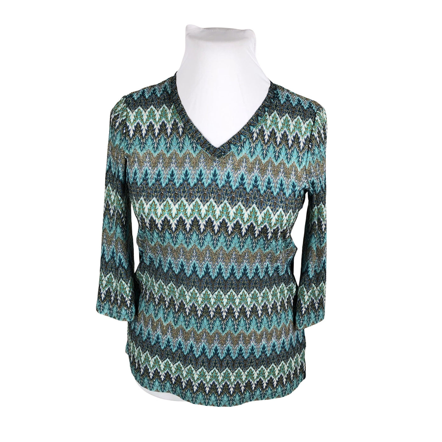 Unisex Atelier Creation - Lühikeste käistega pluus, suurus 42 - Roheline (1)
