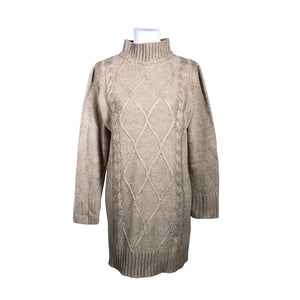 Unisex Happy Holly - Kootud kleit, suurus 36 - Beige (1)