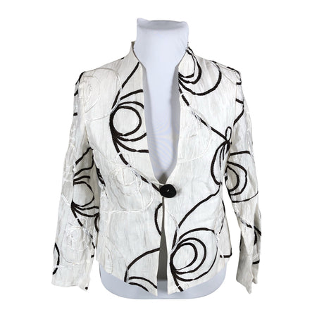 Unisex Kirsten Krog Design - Jakk, suurus 40 - Valge ()