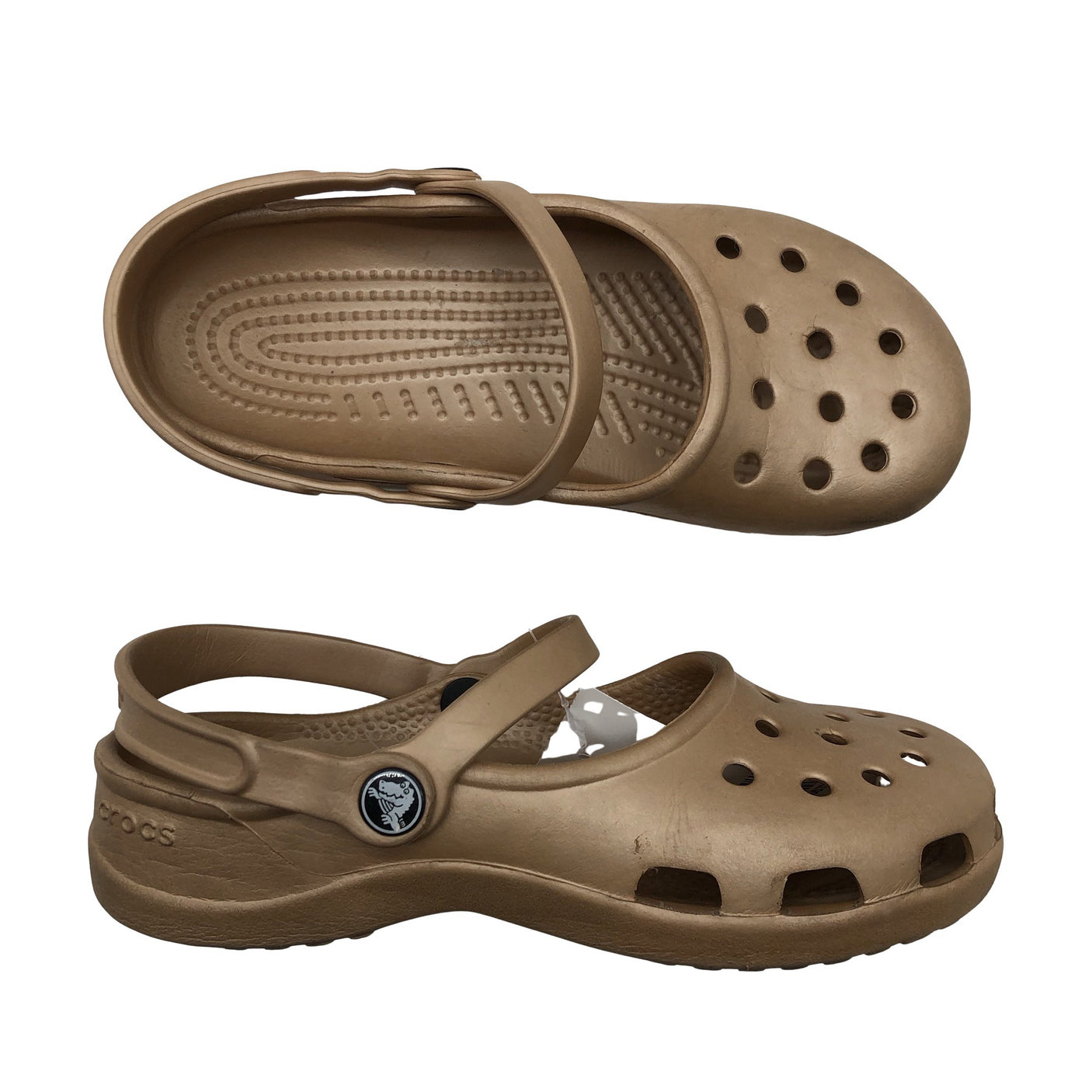 Unisex Crocs - Lahtise kannaga jalanõud, suurus 37 - Kuld (1)