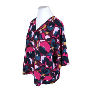 Unisex Marimekko - Lühikeste käistega pluus, suurus 42 - Lilla (3)