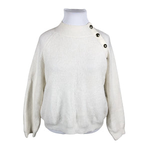 Unisex La Maille Sezane - Kampsun, suurus 44 - Looduslik valge (1)