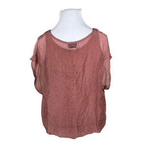 Unisex Bohemiana - Lühikeste käistega pluus, suurus 42 - Heleroosa (2)