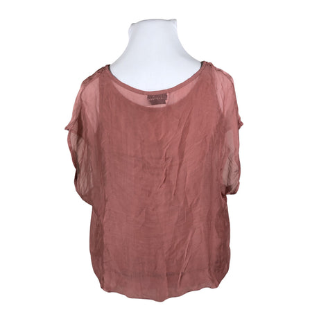 Unisex Bohemiana - Lühikeste käistega pluus, suurus 42 - Heleroosa (2)