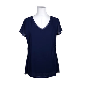 Unisex s.Oliver - Lühikeste käistega pluus, suurus 38 - Sinine (1)